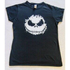 Disney Nightmare Before Christmas Shirt XL Jack Skellington Ink Head Blk Grunge